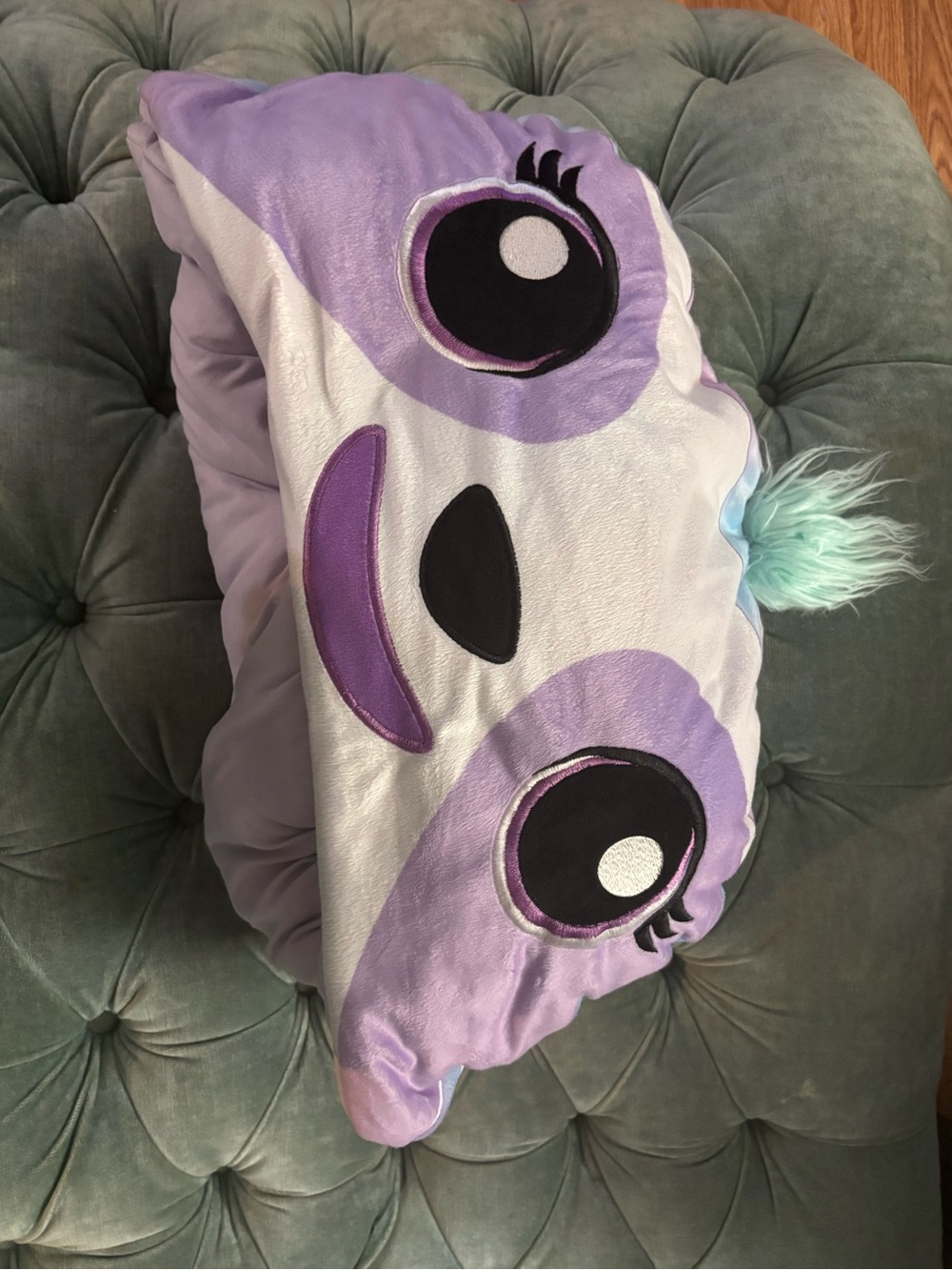 Plush Purple Unicorn Kids sleeping mat